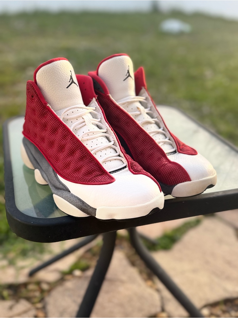 Jordan retro 13 flint gym red size 12 w box - Picture 14 of 16